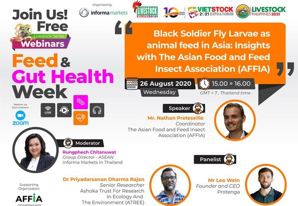 Feed & Gut Health: Black Soldier Fly Larvae as animal feed in Asia: Insights with AFFIA