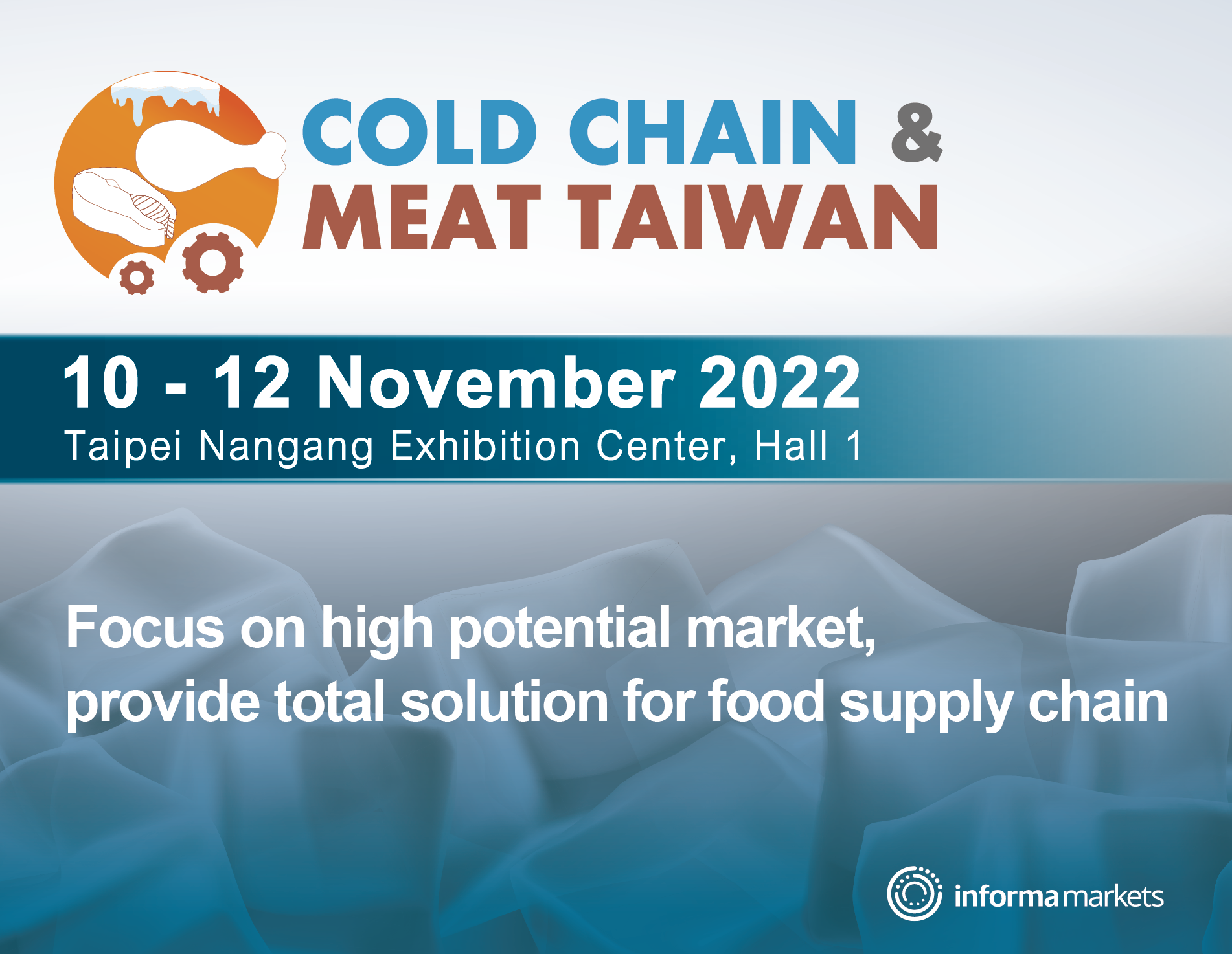 The dedicated Cold Chain & Meat Process show for agriculture, livestock, and aquaculture products in Taiwan